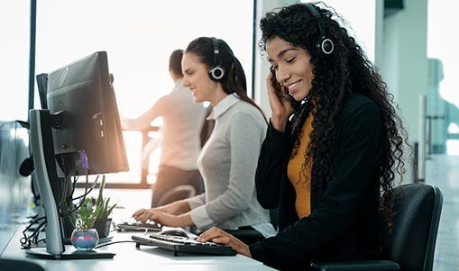 image of call center agents